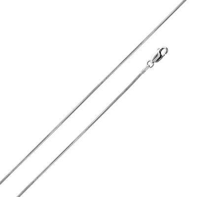 Italian Solid Sterling Silver Fancy 8 Sided Diamond Cut Snake Chain 025 - 1mm Elegant Nickel Free Necklace with Lobster Claw Clasp Closure