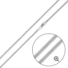 Load image into Gallery viewer, Italian Solid Sterling Silver Round Snake Chain 030 - 1.2mm Elegant Nickel Free Necklace with Lobster Claw Clasp Closure