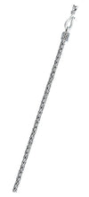 Load image into Gallery viewer, Sterling Silver Bali Foxtail Chain 2.5 mm Chain