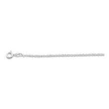 Load image into Gallery viewer, Italian Sterling Silver Loose Rope Chain 025 1.2mm with Spring Ring Clasp Closure