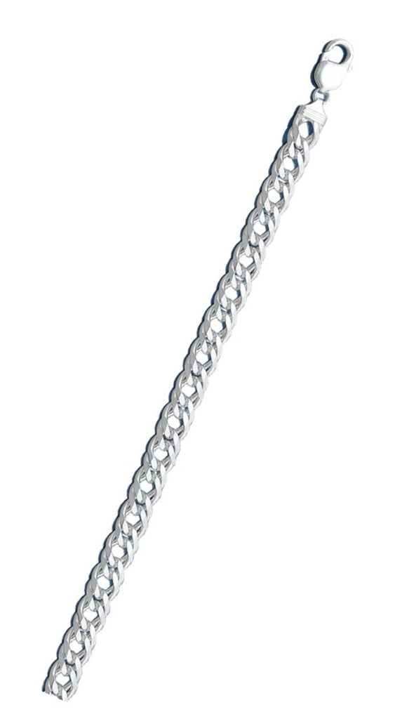 Sterling Silver Rombo 100-5.8mm Double Link Chain with Lobster Clasp