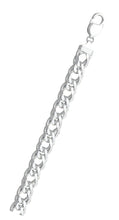 Load image into Gallery viewer, Sterling Silver Rombo 200-10mm Double Link Chain with Lobster Clasp