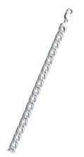Load image into Gallery viewer, Sterling Silver Rombo 120-6.5mm Double Link Chain with Lobster Clasp