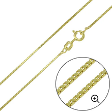 Load image into Gallery viewer, (Pack Of 6) Sterling Silver Gold Plated 0.6mm Box Chains