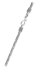 Load image into Gallery viewer, Sterling Silver Oxidized 2.5mm Bali Necklace