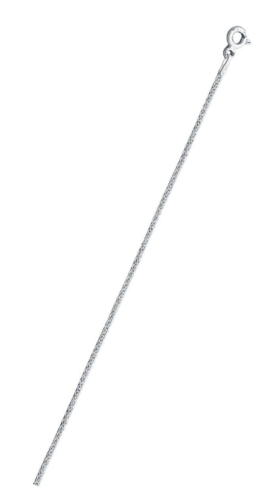 Italian Sterling Silver Wheat 025-1mm Chain