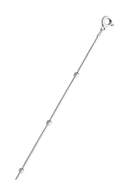 Sterling Silver Italian Diamond Cut 1mm Snake with Beads Chain