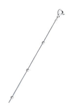 Load image into Gallery viewer, Sterling Silver Italian Diamond Cut 1mm Snake with Beads Chain