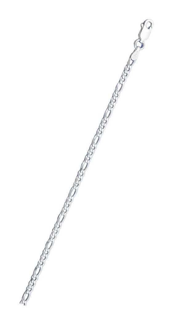 Sterling Silver Super Flat Figaro 080-2.6mm Chain