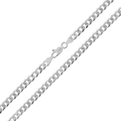 Sterling Silver 070-3MM Super Flat Curb Chain