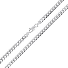 Load image into Gallery viewer, Sterling Silver Super Flat Curb 100-4.5MM Chain