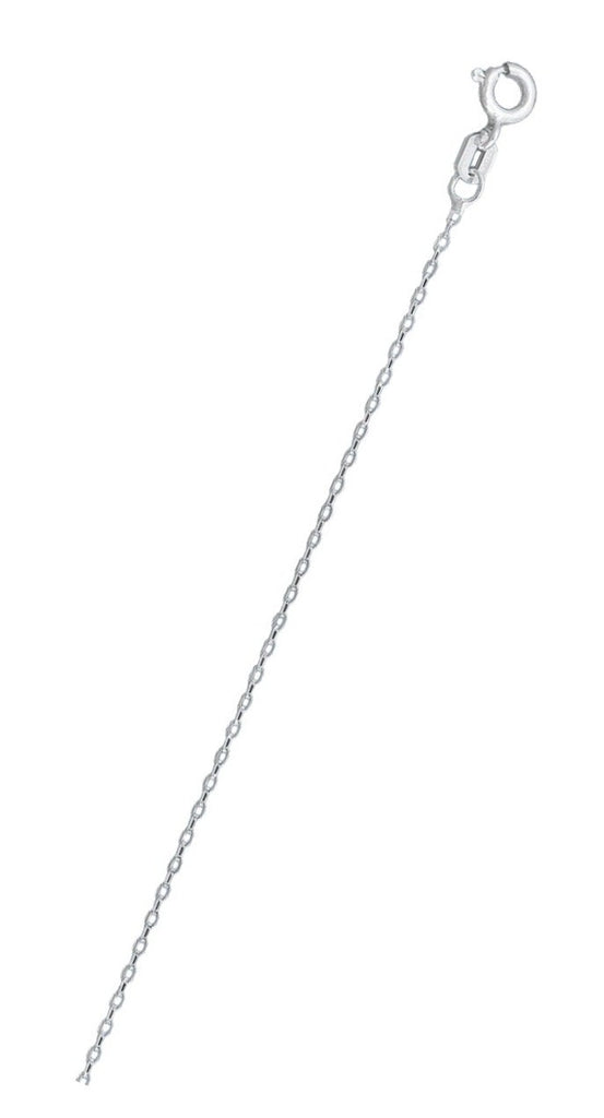 Sterling Silver Flat Oval Cable 015 Chain