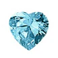 Sterling Silver Rhodium Plated 4mm Heart Color CZ Earrings