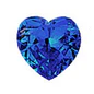 Load image into Gallery viewer, Sterling Silver Rhodium Plated 6mm Heart Color CZ Earrings