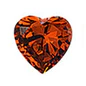 Load image into Gallery viewer, Sterling Silver Rhodium Plated 6mm Heart Color CZ Earrings